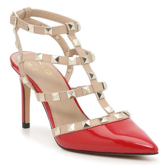 Sexy Red Rockstud Heels - Picture 6 of 6